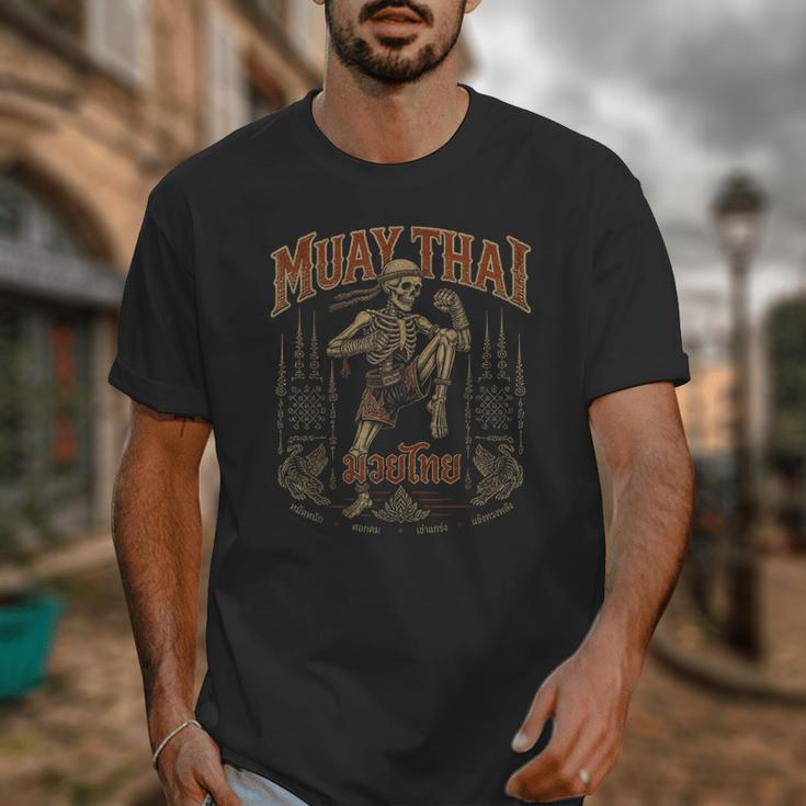 Vintage Muay Thai Belt Thai Boxing Warrior Fighter Skeleton Unisex T-Shirt Vintage Muay Thai Belt Thai Boxing Warrior Fighter Skeleton Unisex T-Shirt