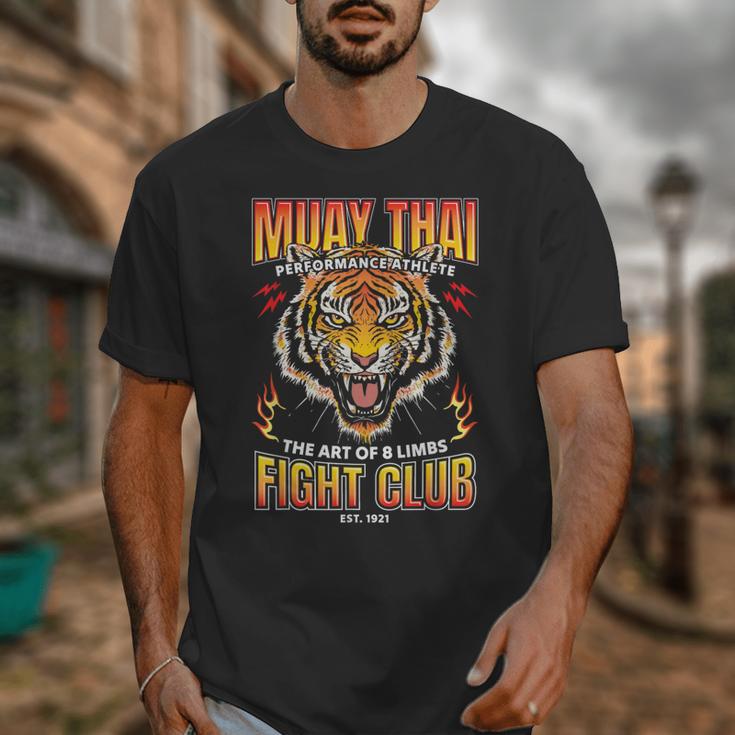Vintage Muay Thai Twin Tiger Art Of 8 Limbs Unisex T-Shirt