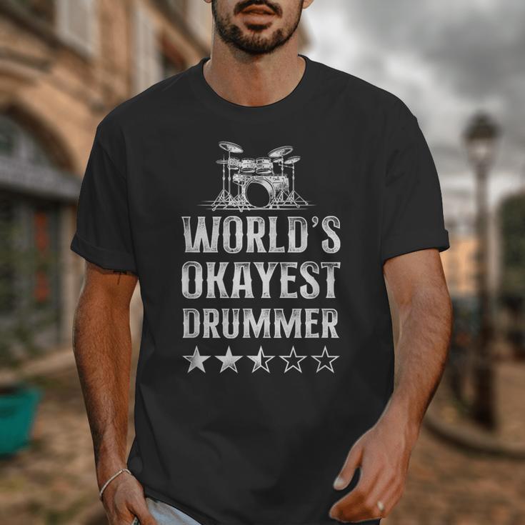 Vintage World'S Okayest Drummer Drum Kit Unisex T-Shirt Vintage World'S Okayest Drummer Drum Kit Unisex T-Shirt
