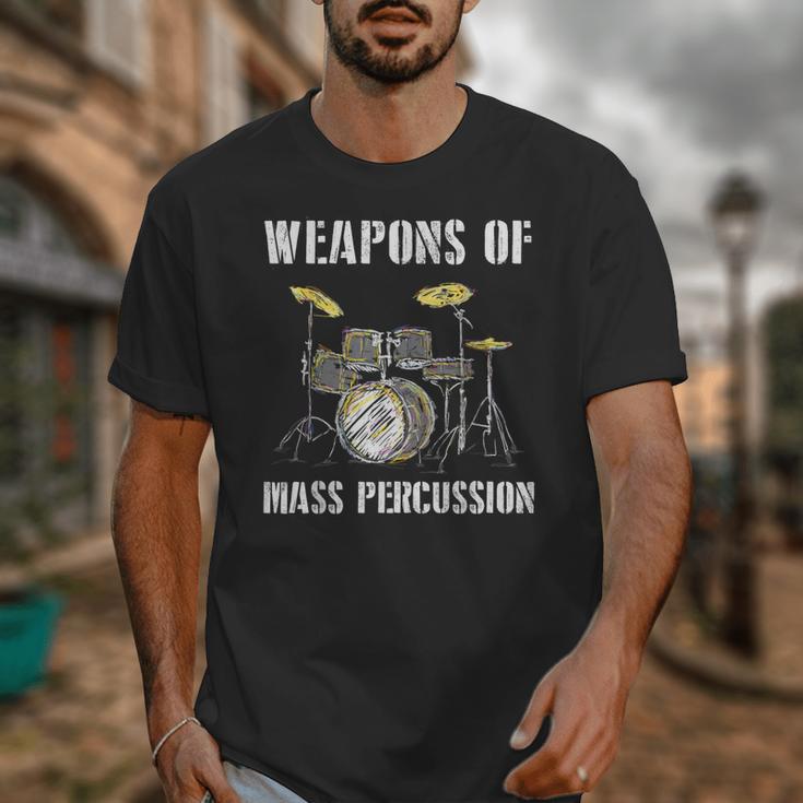Weapons Of Mass Percussion Band Best Drummer Drum Kit Unisex T-Shirt Weapons Of Mass Percussion Band Best Drummer Drum Kit Unisex T-Shirt