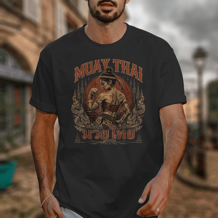 Weathered Muay Thai Fighter Thai Boxing Warrior Art Unisex T-Shirt