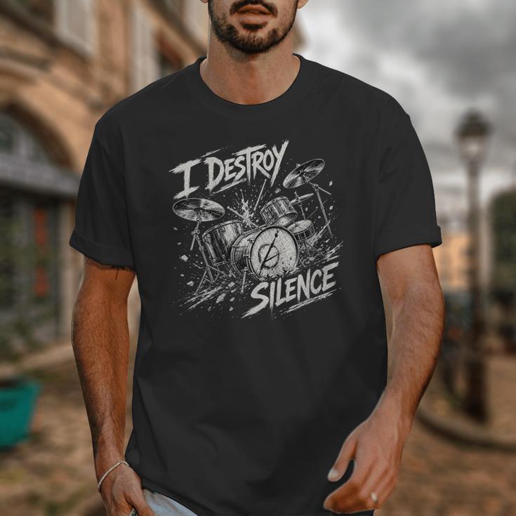 Women's Drum Kit I Destroy Silence Art Unisex T-Shirt Women's Drum Kit I Destroy Silence Art Unisex T-Shirt