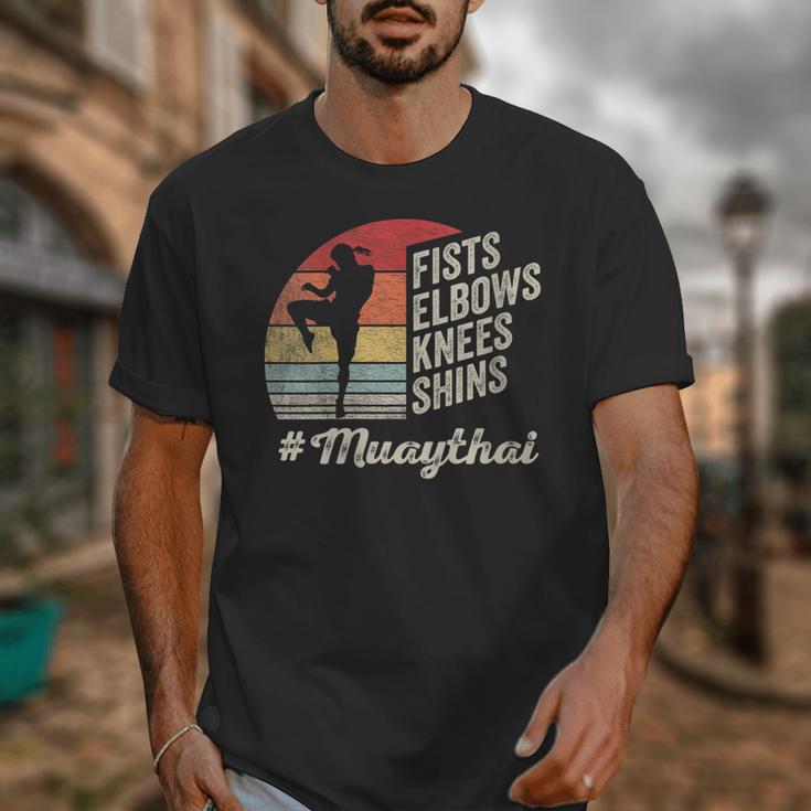 Women's Muay Thai Martial Arts Fighter Retro Vintage Sunset Graphic Unisex T-Shirt Women's Muay Thai Martial Arts Fighter Retro Vintage Sunset Graphic Unisex T-Shirt