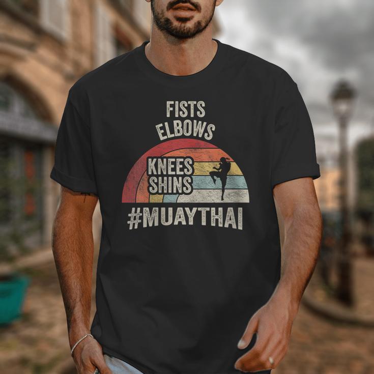 Women's Retro Muay Thai Martial Arts Fighter Graphic Unisex T-Shirt