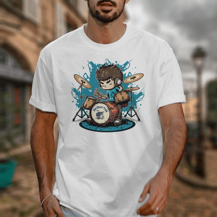 Drum Set Drumming Drummers Drum Kits Music Unisex T-Shirt Drum Set Drumming Drummers Drum Kits Music Unisex T-Shirt