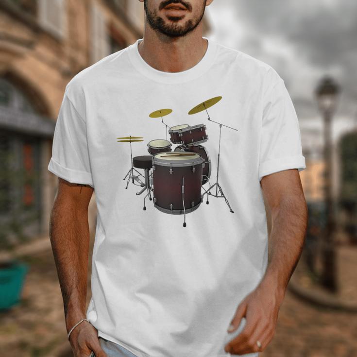 Drummer Drum Kit Raglan Baseball Tee Unisex T-Shirt Drummer Drum Kit Raglan Baseball Tee Unisex T-Shirt