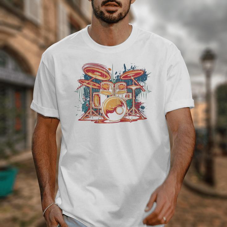 Dynamic Drum Kit For Drummers And Rock Music Lovers Sweatshirt Unisex T-Shirt