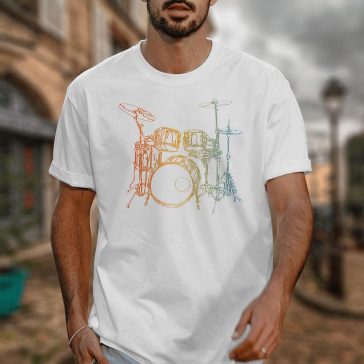 Vintage Drummer Drum Kit Unisex T-Shirt Vintage Drummer Drum Kit Unisex T-Shirt