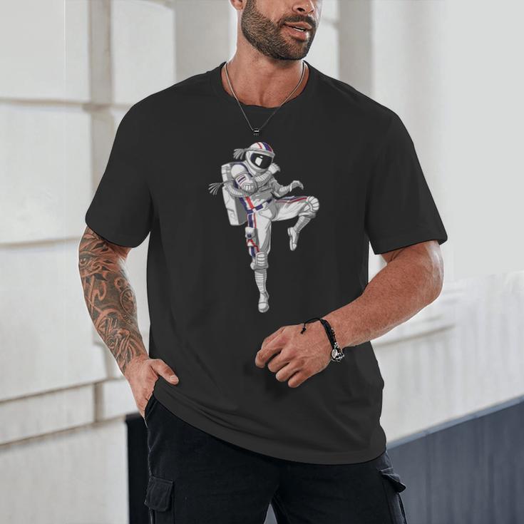 Astronaut Muay Thai Boxing Karate Kickboxing Martial Arts Unisex T-Shirt