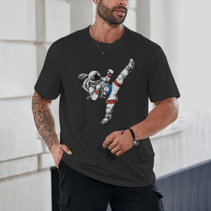 Astronaut Muay Thai Fighter Space Martial Arts Men Women Kid Unisex T-Shirt