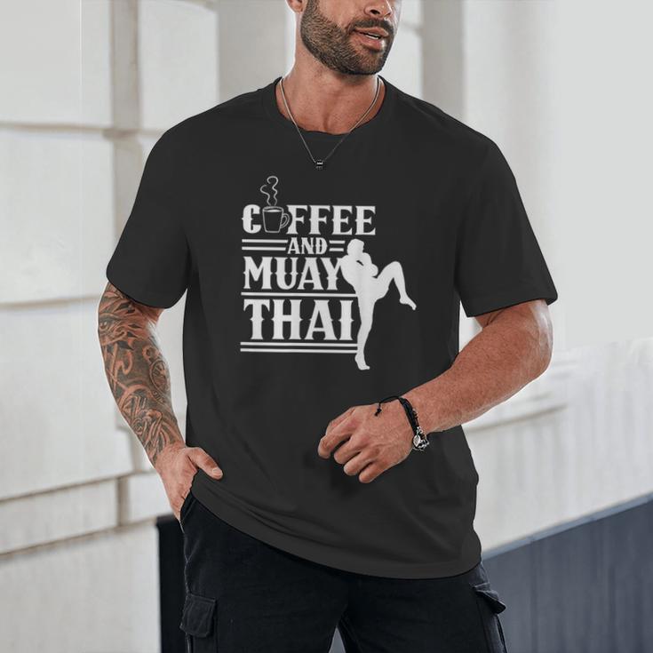 Coffee And Muay Thai Martial Arts Boxing Hobby Fighter Unisex T-Shirt