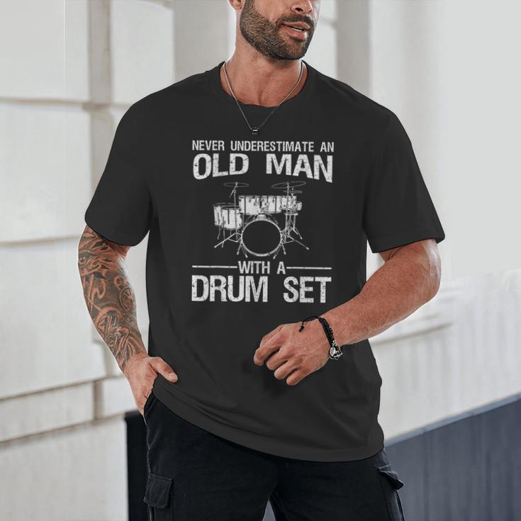 Cool Drummer Art Men Dad Drum Set Player Drum Kit Musician Unisex T-Shirt Cool Drummer Art Men Dad Drum Set Player Drum Kit Musician Unisex T-Shirt