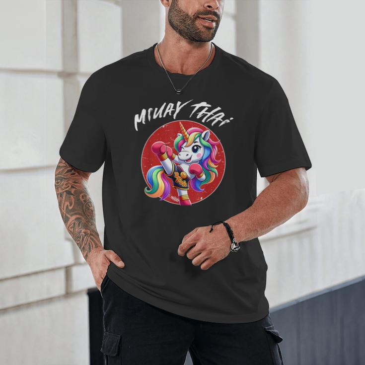 Cute Thai Boxing And Muay Thai Unicorn Unisex T-Shirt