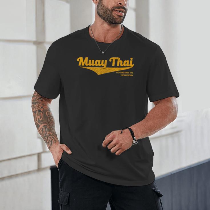 Distressed Muay Thai Kickboxing MMA BJJ Thailand T-Shirt Unisex T-Shirt