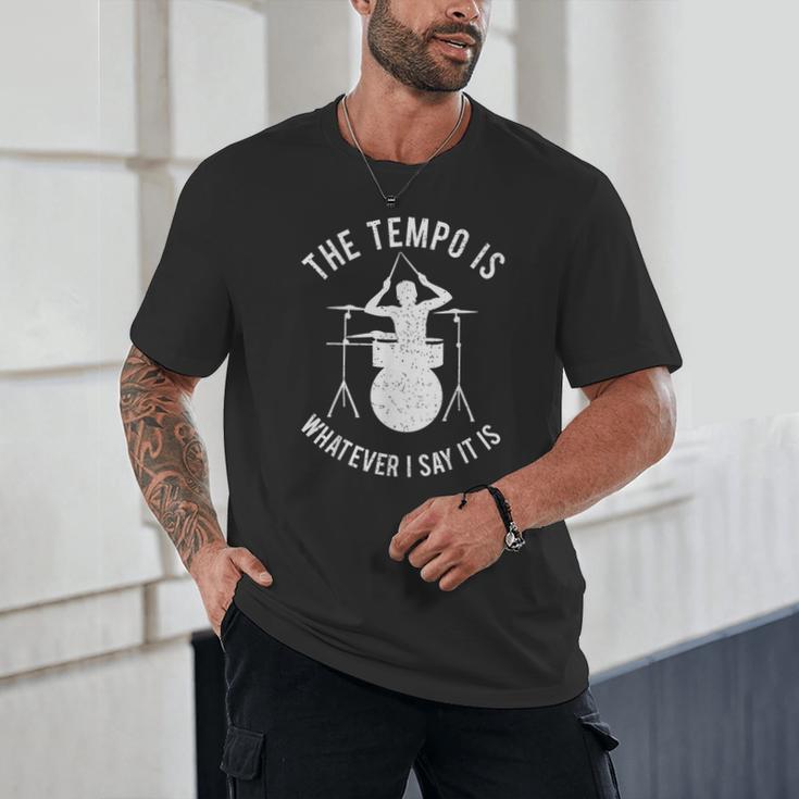 Drum Kit Graphic For a Drummer With Percussion Instruments Unisex T-Shirt Drum Kit Graphic For a Drummer With Percussion Instruments Unisex T-Shirt