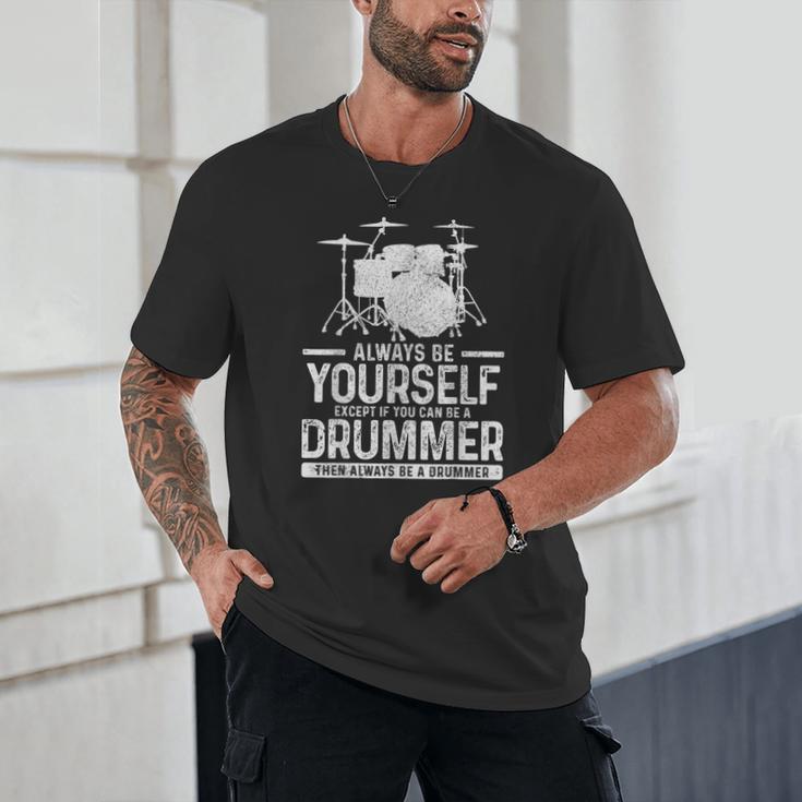 Drummer Drum Kit Saying Drummer Unisex T-Shirt Drummer Drum Kit Saying Drummer Unisex T-Shirt