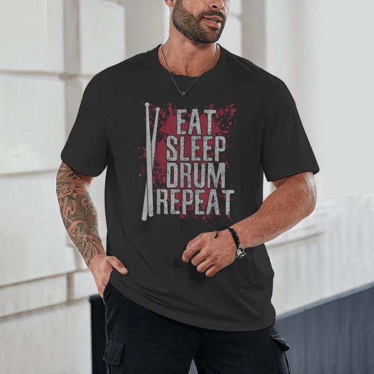 Drummer Eat Sleep Drum Repeat Drum Kit Musician Unisex T-Shirt Drummer Eat Sleep Drum Repeat Drum Kit Musician Unisex T-Shirt