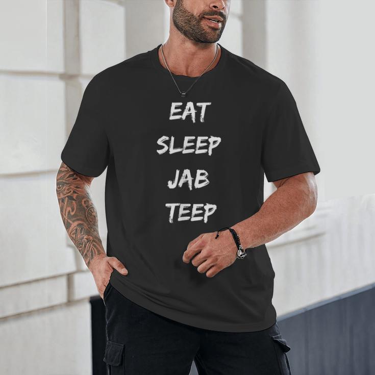 Eat Sleep Jab Teep Rep Muay Thai Unisex T-Shirt Eat Sleep Jab Teep Rep Muay Thai Unisex T-Shirt