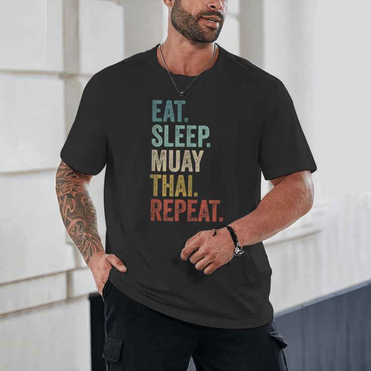 Eat Sleep Muay Thai Repeat Thai Boxing Unisex T-Shirt