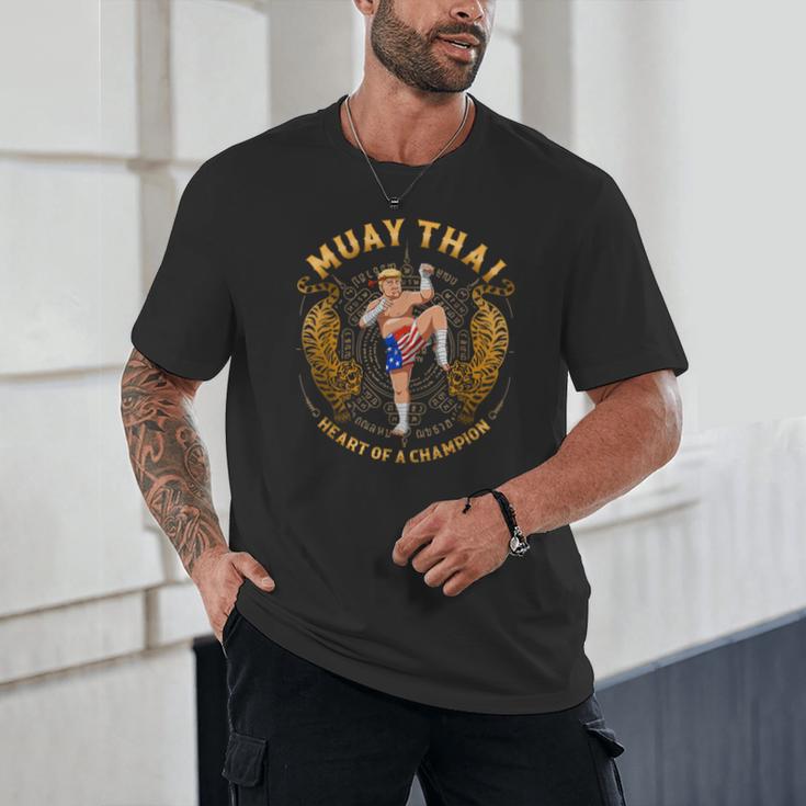 Heart Of a Champion Kickboxing And Muay Thai Trump Unisex T-Shirt Heart Of a Champion Kickboxing And Muay Thai Trump Unisex T-Shirt