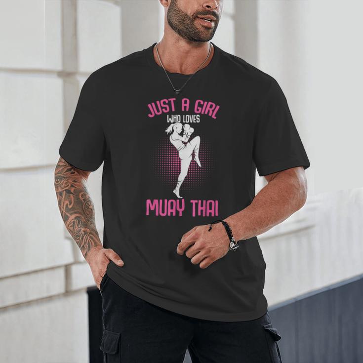 Just a Girl Who Loves Muay Thai Kids Girls Unisex T-Shirt Just a Girl Who Loves Muay Thai Kids Girls Unisex T-Shirt