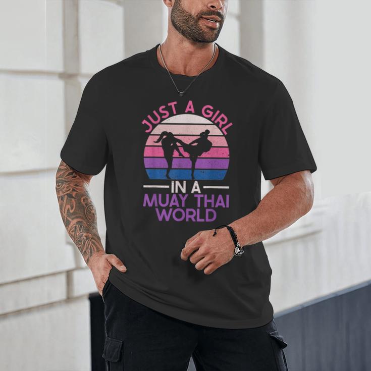 Just A Girl In A Muay Thai World Muay Thai Boxing Unisex T-Shirt Just A Girl In A Muay Thai World Muay Thai Boxing Unisex T-Shirt