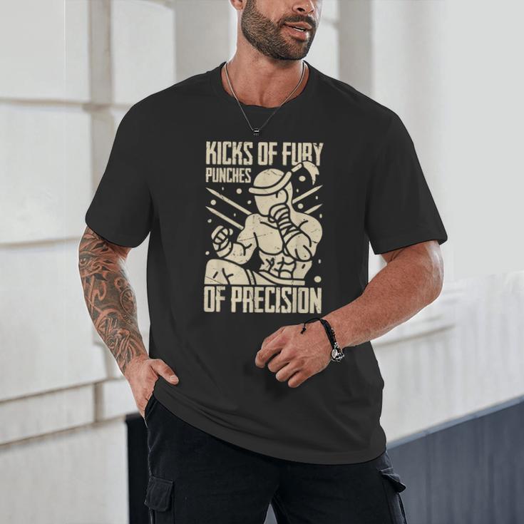 Kicks Of Fury Punches Of Precision Muay Thai Unisex T-Shirt Kicks Of Fury Punches Of Precision Muay Thai Unisex T-Shirt