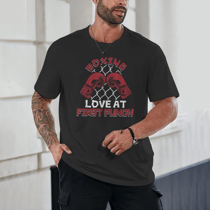 Love At First Punch Professional Boxer Muay Thai Boxing Unisex T-Shirt