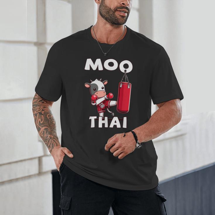 Moo Thai Muay Thai Thai Boxing For Kids Muay Thai Cow Unisex T-Shirt Moo Thai Muay Thai Thai Boxing For Kids Muay Thai Cow Unisex T-Shirt