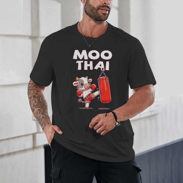 Moo Thai Muay Thai Cow Thai Boxing For Kids Muay Thai Unisex T-Shirt