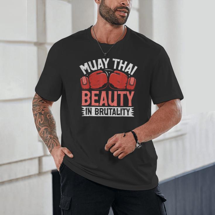 Muay Thai Beauty In Brutality Muay Thai Unisex T-Shirt Muay Thai Beauty In Brutality Muay Thai Unisex T-Shirt