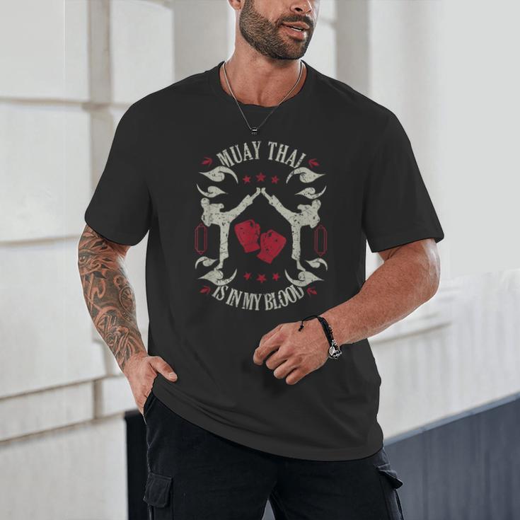 Muay Thai Is In My Blood Traditional Fighters Thai Boxing Unisex T-Shirt Muay Thai Is In My Blood Traditional Fighters Thai Boxing Unisex T-Shirt