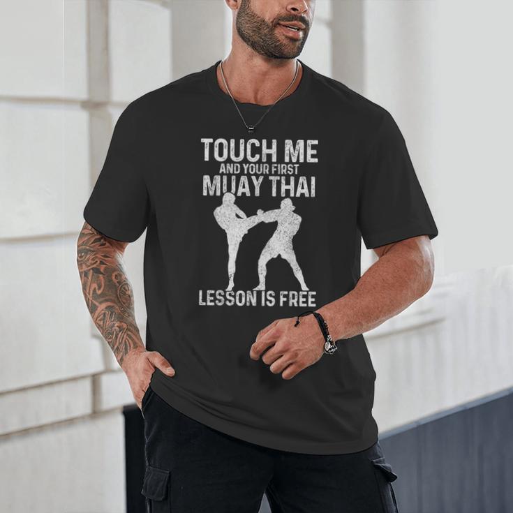 Muay Thai Boxing Kickboxing Your First Lesson Is Free Unisex T-Shirt Muay Thai Boxing Kickboxing Your First Lesson Is Free Unisex T-Shirt