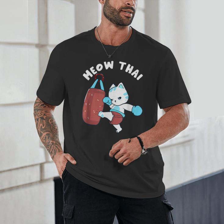Muay Thai Cat Meow Thai Punch Bag Martial Arts Unisex T-Shirt Muay Thai Cat Meow Thai Punch Bag Martial Arts Unisex T-Shirt