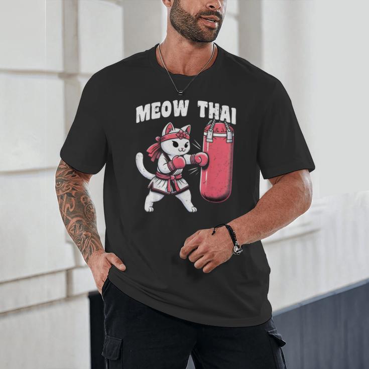 Muay Thai Cat Meow Thai Women Neko Costume Muay Thai Unisex T-Shirt Muay Thai Cat Meow Thai Women Neko Costume Muay Thai Unisex T-Shirt