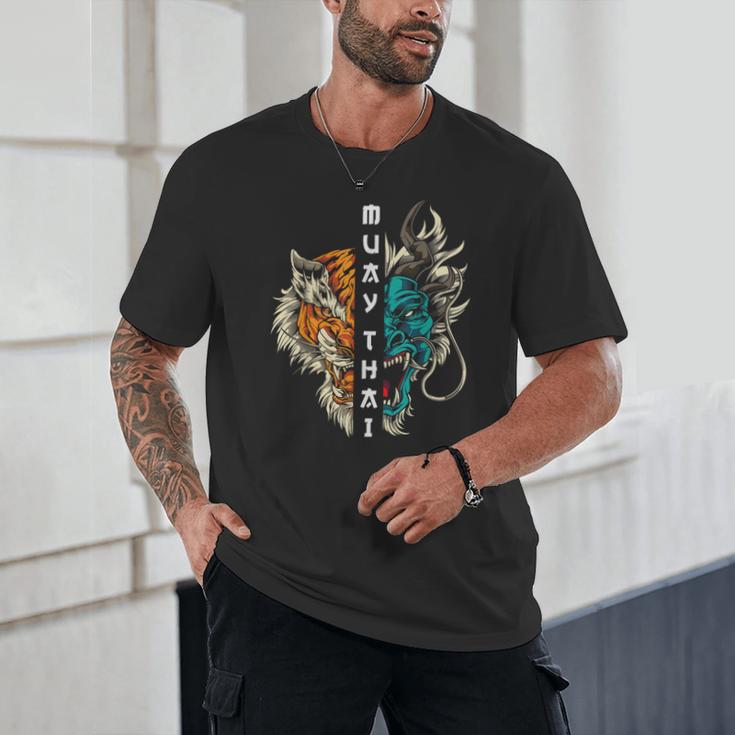 Muay Thai Dragon Tiger Unisex T-Shirt Muay Thai Dragon Tiger Unisex T-Shirt