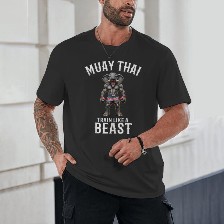 Muay Thai Elephant Kickboxing And Elephant Thai Unisex T-Shirt