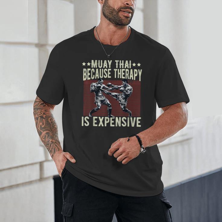 Muay Thai Fighter For Men Dad Boys Thai Kickboxing Fighting Unisex T-Shirt