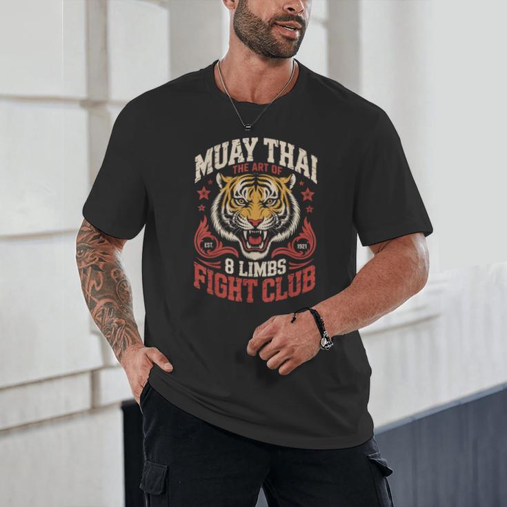 Muay Thai Fighter Tiger 8 Limbs Thai Boxing Unisex T-Shirt Muay Thai Fighter Tiger 8 Limbs Thai Boxing Unisex T-Shirt