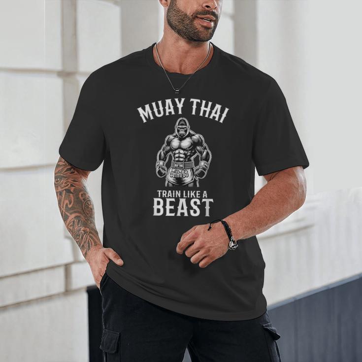 Muay Thai Gorilla Kickboxing And Gorilla Thai Boxing Unisex T-Shirt