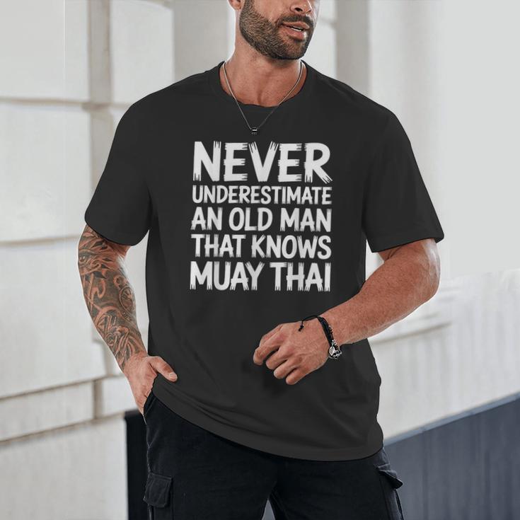 Muay Thai For Grandpa Men Mixed Martial Arts Unisex T-Shirt