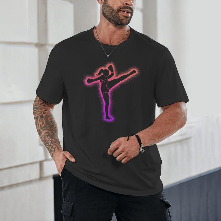 Muay Thai Martial Arts Kickboxer Women Girls Kickboxing Unisex T-Shirt