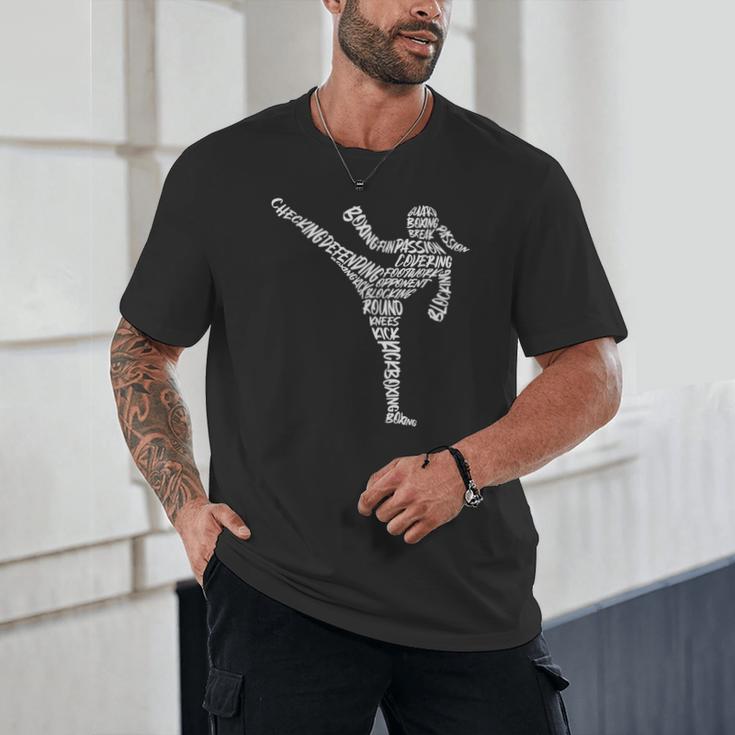 Muay Thai Martial Arts Typography Kickboxer Girls Kickboxing Unisex T-Shirt Muay Thai Martial Arts Typography Kickboxer Girls Kickboxing Unisex T-Shirt