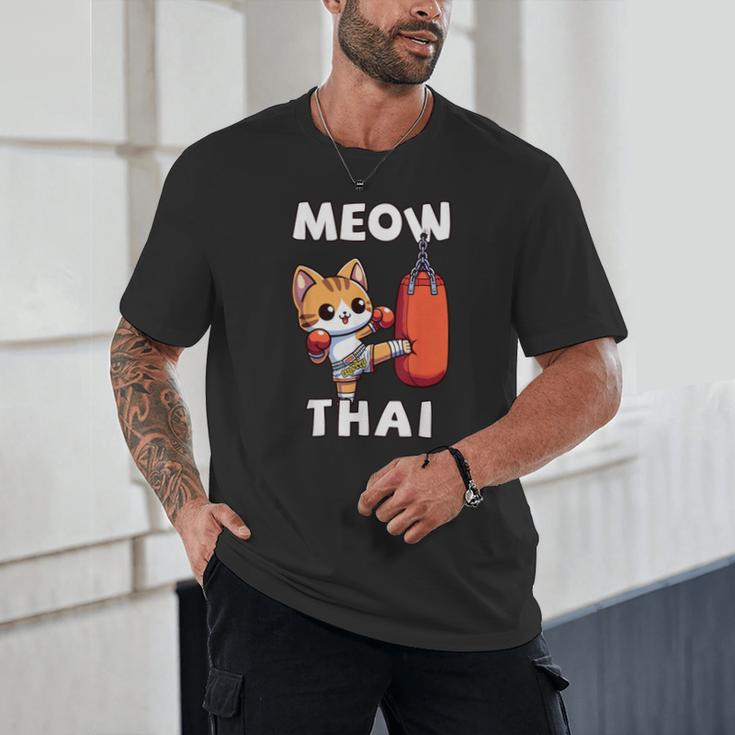 Muay Thai Meow Thai Thai Boxing For Boys Muay Thai Cat Unisex T-Shirt Muay Thai Meow Thai Thai Boxing For Boys Muay Thai Cat Unisex T-Shirt