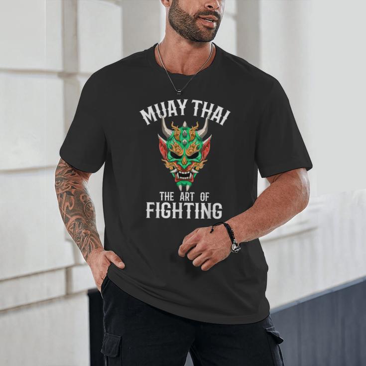 Muay Thai Oni Mask Thai Boxing And Kickboxing Unisex T-Shirt Muay Thai Oni Mask Thai Boxing And Kickboxing Unisex T-Shirt