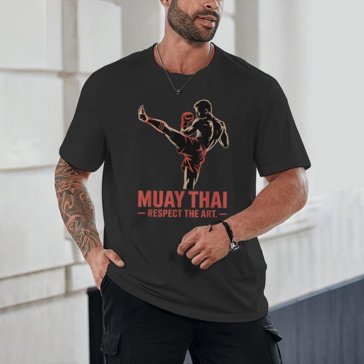 Muay Thai Respect The Art Martial Arts Kickboxing MMA Unisex T-Shirt Muay Thai Respect The Art Martial Arts Kickboxing MMA Unisex T-Shirt