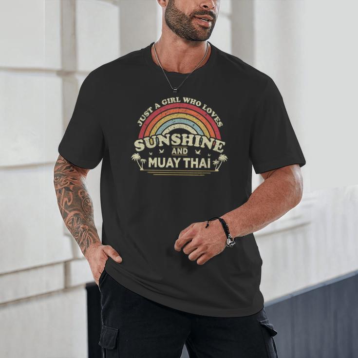 Muay Thai Shirt A Girl Who Loves Sunshine And Muay Thai Unisex T-Shirt
