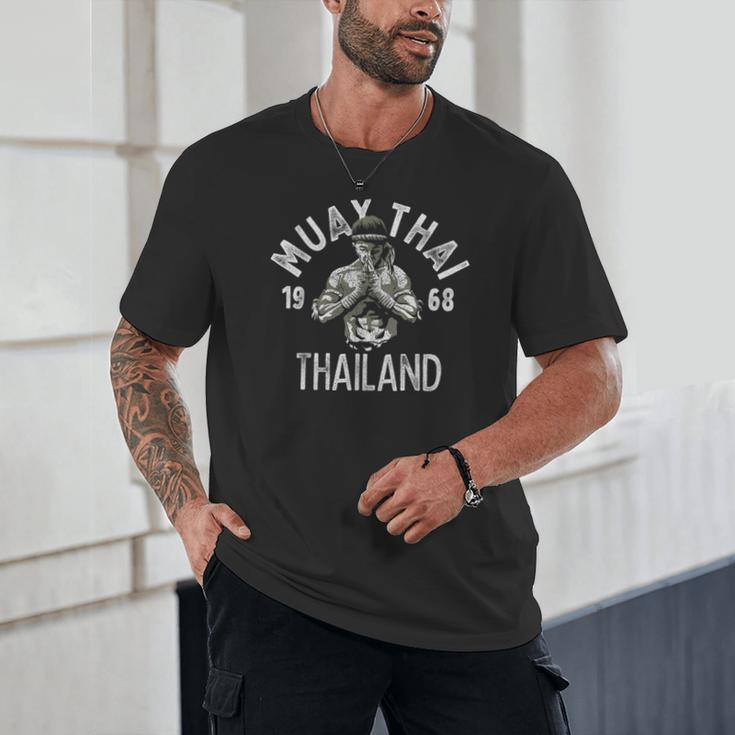 Muay Thai Thailand Vintage Tiger Fighter Training Small Unisex T-Shirt Muay Thai Thailand Vintage Tiger Fighter Training Small Unisex T-Shirt