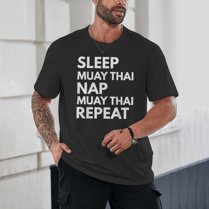 Sleep Nap Muay Thai Repeat Lover Martial Arts Unisex T-Shirt