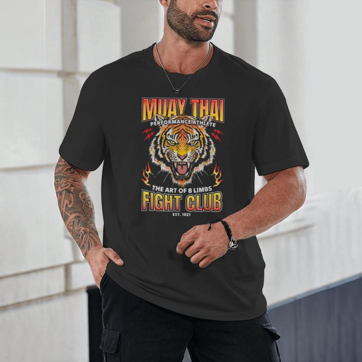 Vintage Muay Thai Twin Tiger Art Of 8 Limbs Unisex T-Shirt